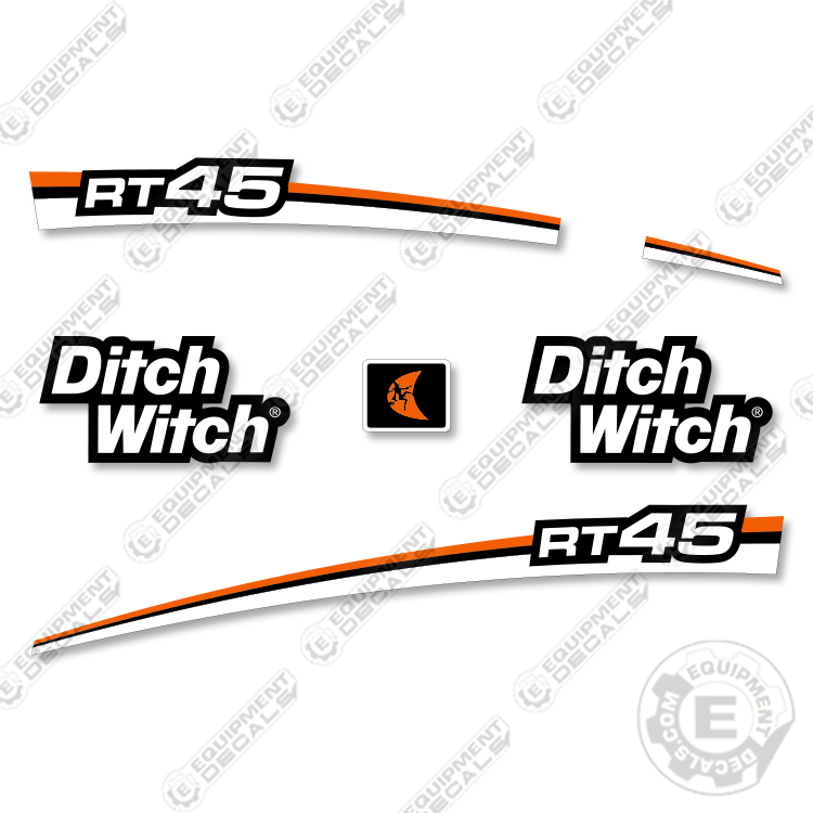 Fits Ditch Witch RT-45 Decal Kit Trencher