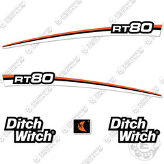 Fits Ditch Witch RT80 Decal Kit Trencher