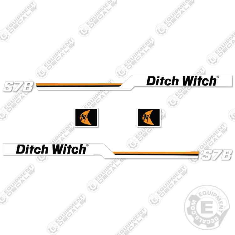 Fits Ditch Witch S7B Trailer Decal Kit