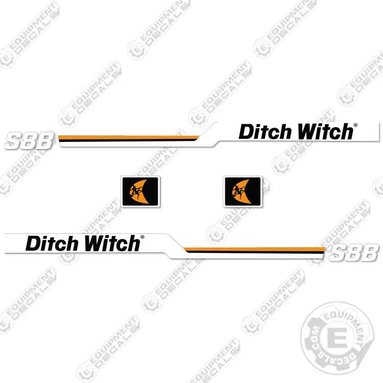 Fits Ditch Witch S8B Trailer Decal Kit