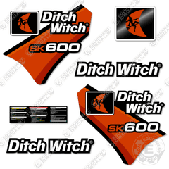 Fits Ditch Witch SK600 Decal Kit Standing Skid Steer
