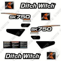 Fits Ditch Witch SK750 Decal Kit Standing Skid Steer