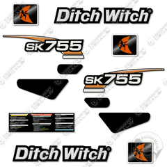 Fits Ditch Witch SK755 Decal Kit Standing Skid Steer
