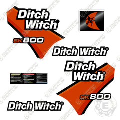 Fits Ditch Witch SK800 Decal Kit Standing Skid Steer (2022+)