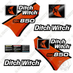 Fits Ditch Witch SK850 Decal Kit Standing Skid Steer