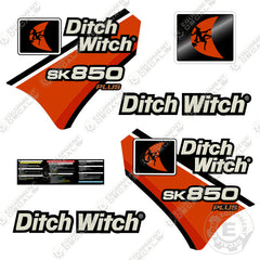 Fits Ditch Witch SK850 Plus Decal Kit Standing Skid Steer