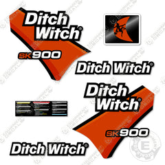 Fits Ditch Witch SK900 Decal Kit Standing Skid Steer (2022+)