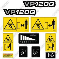 Fits Ditch Witch VP120Q Decal Kit Vibratory Plow