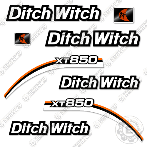 Fits Ditch Witch XT850 Decal Kit Mini Excavator