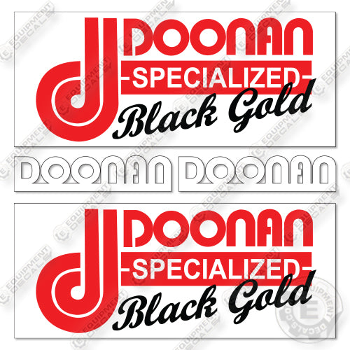 Fits Doonan Blackgold Trailer Logos Decal Kit Trailer