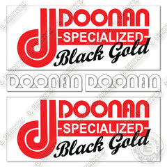 Fits Doonan Blackgold Trailer Logos Decal Kit Trailer
