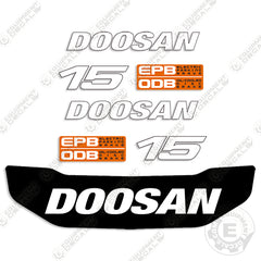 Fits Doosan 15 Decal Kit Forklift (B15T-7)