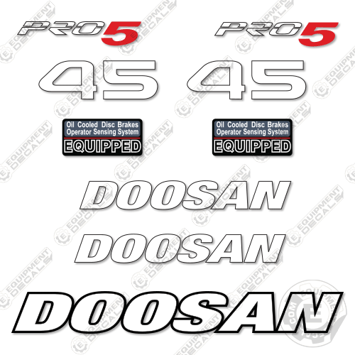 Fits Doosan 45 Pro 5 Decal Kit Forklift