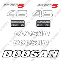 Fits Doosan 45 Pro 5 Decal Kit Forklift