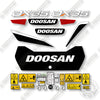 Image of Doosan DX35 Decal Kit Mini Excavator -  Aftermarket Kit