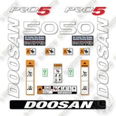 Doosan G50SC-7 Decal Kit Forklift - Aftermarket Kit
