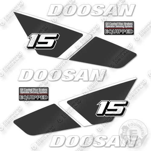 Doosan GC15S-9 Decal Kit Forklift- Aftermarket Kit - NOT GENUINE OEM
