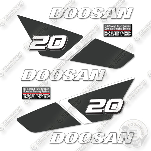 Doosan GC20SC-9 Decal Kit Forklift- Aftermarket Kit - NOT GENUINE OEM