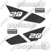 Image of Doosan GC20SC-9 Decal Kit Forklift- Aftermarket Kit - NOT GENUINE OEM
