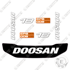 Fits Doosan 18 Decal Kit Forklift - B18T-7