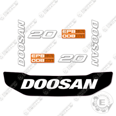 Fits Doosan 20 Decal Kit Forklift - B20TL-7