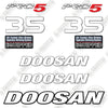 Image of Doosan D35C-5 Decal Kit Forklift- Aftermarket Kit - NOT GENUINE OEM