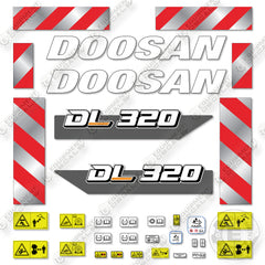 Fits Doosan DL320 7 Decal Kit Wheel Loader