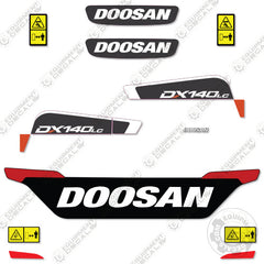 Fits Doosan DX140LC-5 Decal Kit Excavator