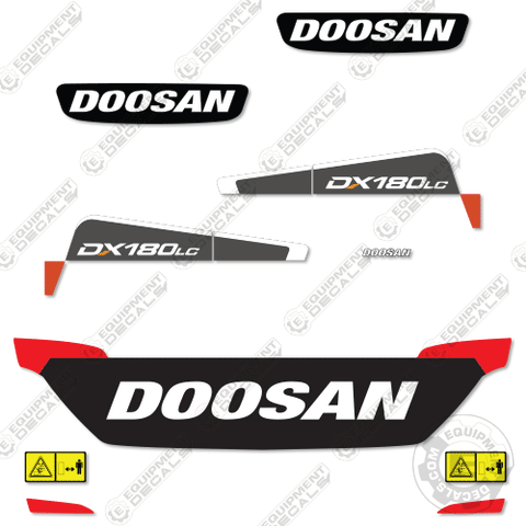 Fits Doosan DX180LC-5 Decal Kit Excavator