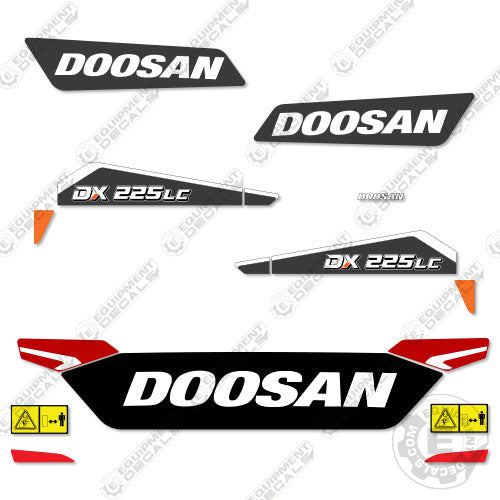 Fits Doosan DX255LC-7M Decal Kit Excavator