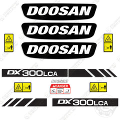 Doosan DX300LCA Decal Kit Excavator