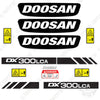 Image of Doosan DX300LCA Decal Kit Excavator