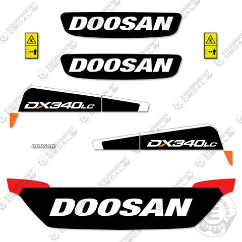 Fits Doosan DX340LC-5 Decal Kit Excavator