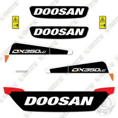 Fits Doosan DX350LC-5 Decal Kit Excavator
