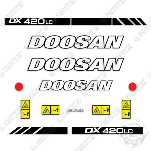 Fits Doosan DX420LC Decal Kit Excavator