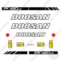 Fits Doosan DX420LC Decal Kit Excavator