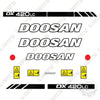 Image of Fits Doosan DX420LC Decal Kit Excavator