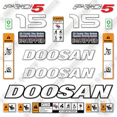 Fits Doosan G15S-5 Decal Kit Forklift