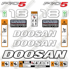 Fits Doosan G18E-5 Decal Kit Forklift