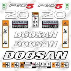 Fits Doosan G20S-5 Decal Kit Forklift