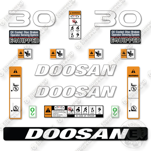 Fits Doosan G30P-7 Decal Kit Forklift