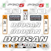 Image of Doosan G33P-5 Decal Kit Forklift- Aftermarket Kit - NOT GENUINE OEM