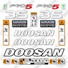 Image of Doosan G35C-5 Decal Kit Forklift- Aftermarket Kit - NOT GENUINE OEM