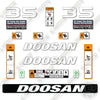 Image of Fits Doosan G35C-7 Decal Kit Forklift