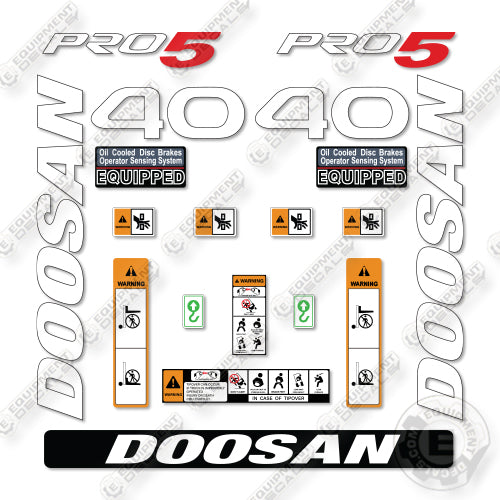 Doosan G40S-7 Decal Kit Forklift - Aftermarket Kit