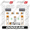 Image of Doosan G45S-7 Decal Kit Forklift - Aftermarket Kit