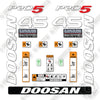 Image of Doosan G45SC-7 Decal Kit Forklift - Aftermarket Kit