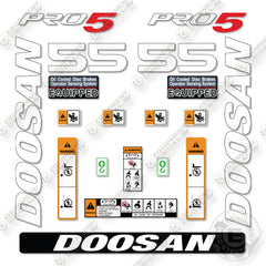 Doosan G55SC-7 Decal Kit Forklift - Aftermarket Kit