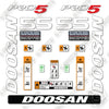 Image of Doosan G55SC-7 Decal Kit Forklift - Aftermarket Kit