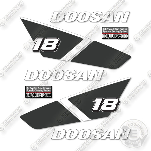 Doosan GC18S-9 Decal Kit Forklift- Aftermarket Kit - NOT GENUINE OEM